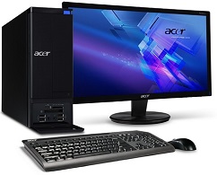 A desktop computer